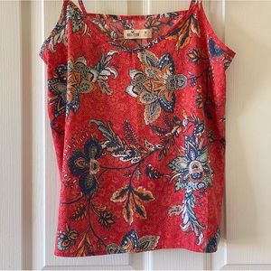 Hollister floral patterned tank top
